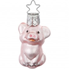 NEW - Inge Glas Glass Ornament - Mini Pig